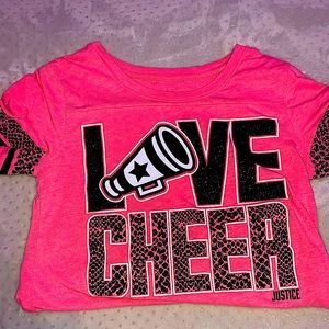 Justice cheer tee